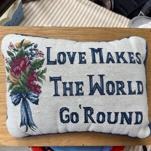 Decorative Pillow with Floral Design